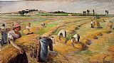 The Harvest 1882 by Camille Pissarro